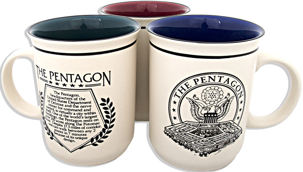 Coffee Mug Etched DC Pentagon