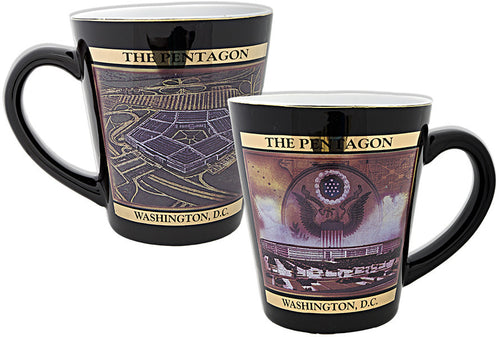 Coffee Mug Black Tapered The Pentagon