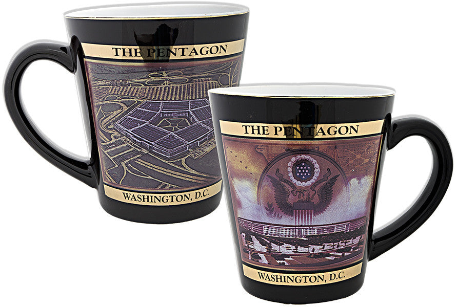 Coffee Mug Black Tapered The Pentagon