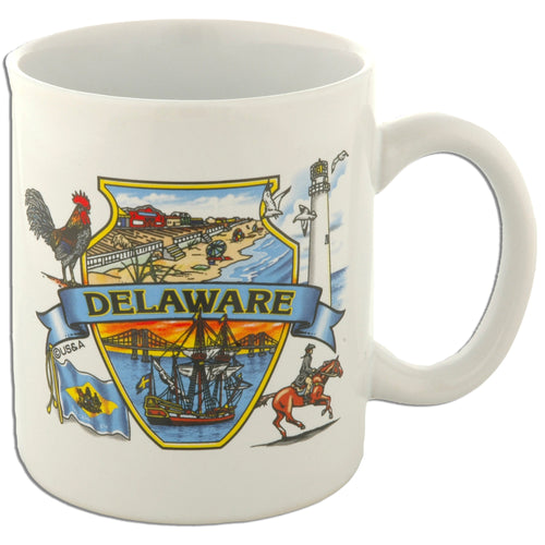 Coffee Mug White Delaware Montage
