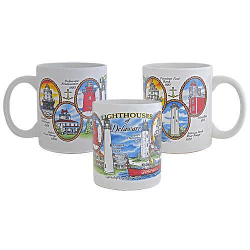 Coffee Mug Lighthouses of Delaware