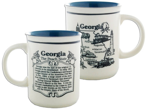 Coffee Mug Etched History Georgia