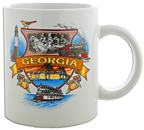 Coffee Mug White Georgia Montage