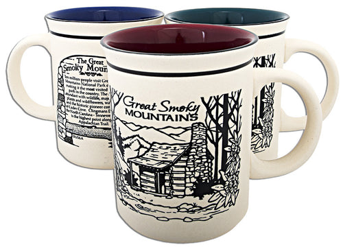 Coffee Mug Etched Great Smoky Mountains History