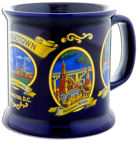 Coffee Mug Cobalt Georgetown Ovals
