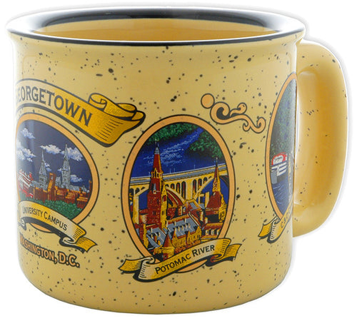 Campfire Mug Heavy Tan Georgetown Ovals