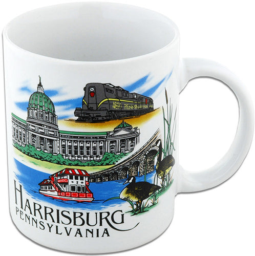 Coffee Mug White Harrisburg Collage