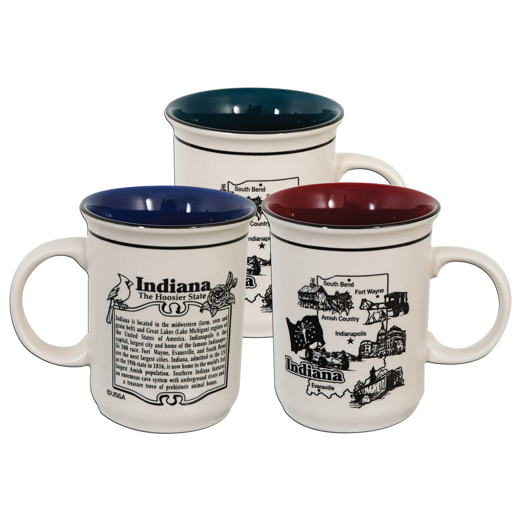 CMIN05 Coffee Mug / Etched - Indiana History