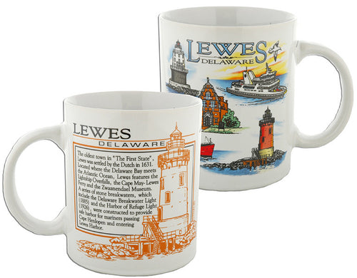 Coffee Mug White Wrap Lewes Delaware