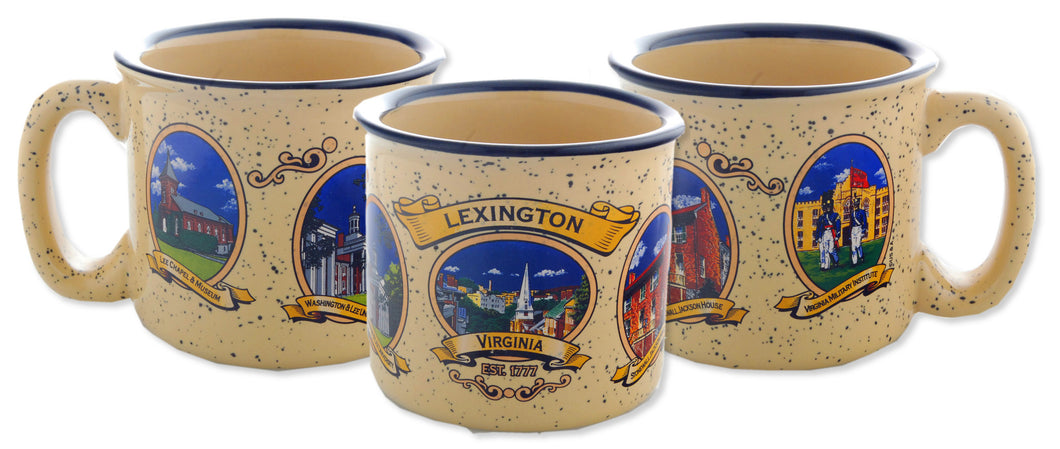 Campfire Mug Tan Heavy Lexington VA