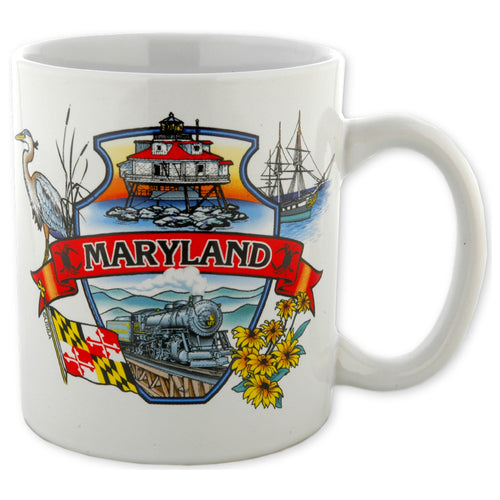 Coffee Mug White Maryland Montage