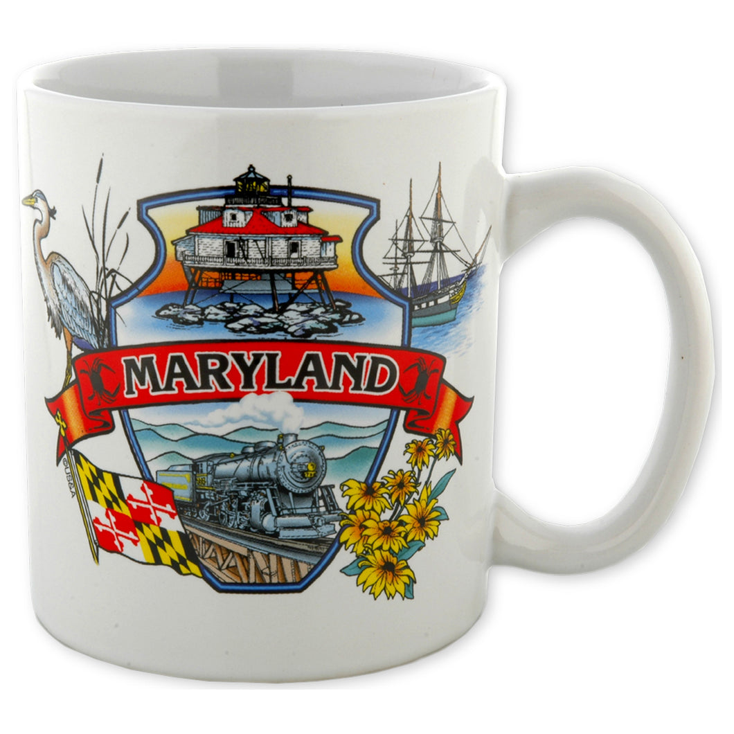 Coffee Mug White Maryland Montage