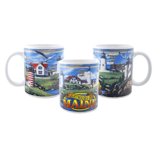 CMME12 Coffee Mug Lighthouses of Maine