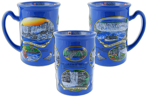 Coffee Mug Blue Raised Niagara Falls