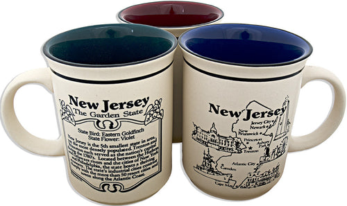Coffee Mug Etched History New Jersey