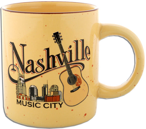 Coffee Mug Tan Speckled Nashville Music City