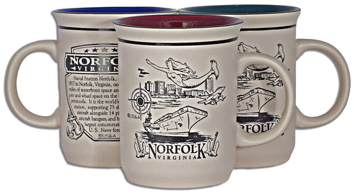 Coffee Mug Etched Norfolk Virginia