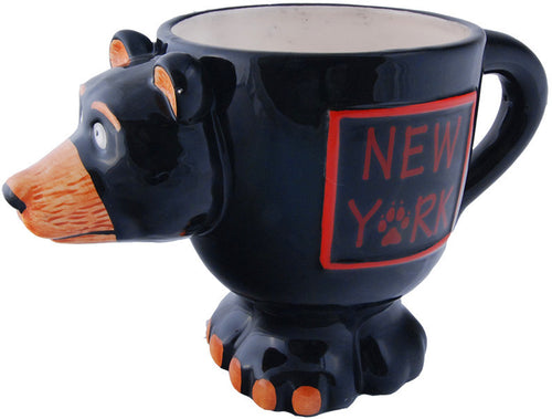 Coffee Mug Black Bear Shape New York