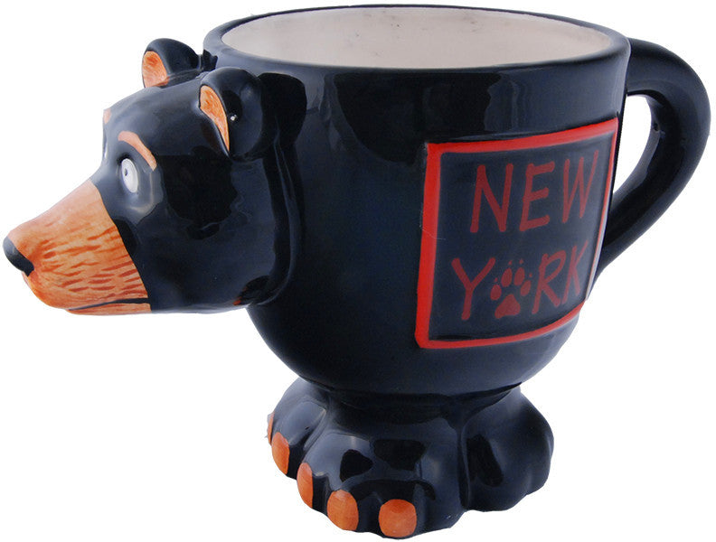 Coffee Mug Black Bear Shape New York