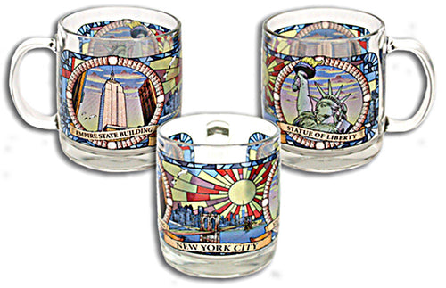 Coffee Mug Stained Glass New York