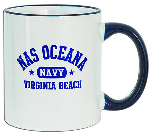 Coffee Mug White Cobalt Oceana Arch