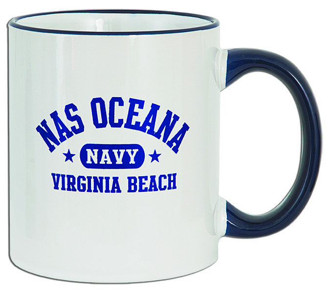 Coffee Mug White Cobalt Oceana Arch