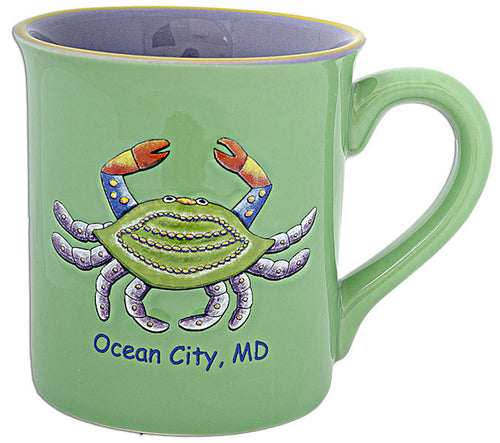 Coffee Mug Raised Crab Ocean City