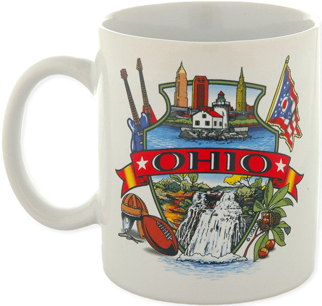 Coffee Mug White Ohio Montage