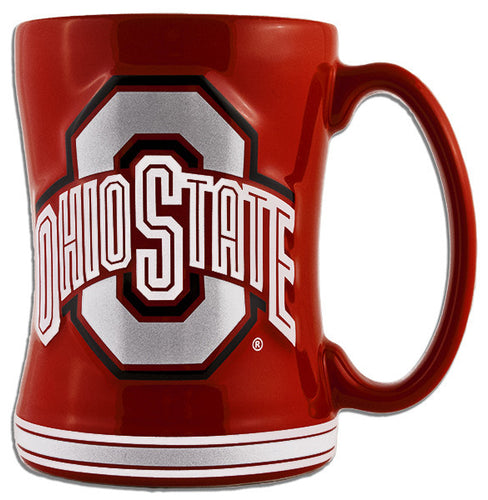 Coffee Mug Sculpted Raised Ohio State University