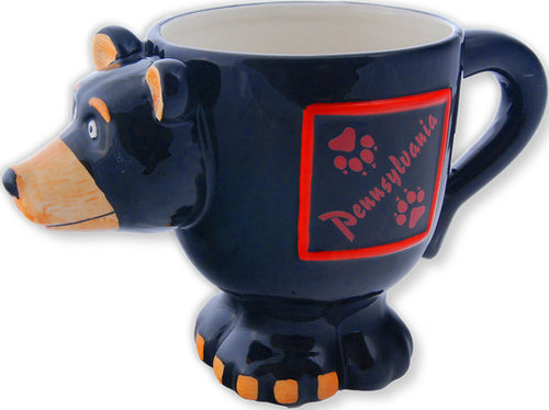 Coffee Mug Black Bear Shape Pennsylvania