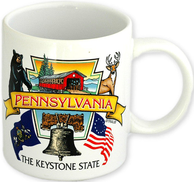 Coffee Mug White Pennsylvania Keystone