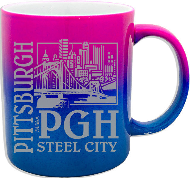 Coffee Mug Rainbow Pittsburgh PGH