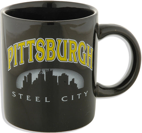 Coffee Mug Black Pittsburgh Steel City