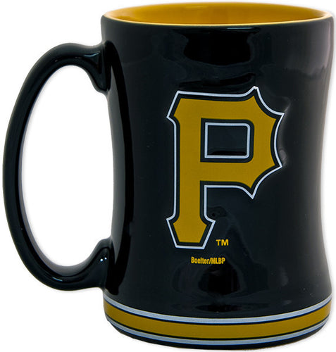 Coffee Mug Sculpted Raised Pittsburgh Pirates