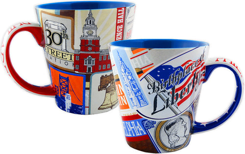 Coffee Mug Tapered Philadelphia Vintage