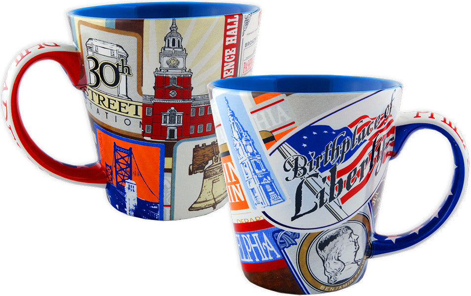 Coffee Mug Tapered Philadelphia Vintage