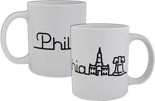 Coffee Mug Whimsical Line Philadelphia