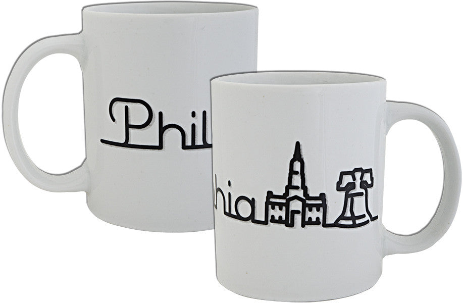 Coffee Mug Whimsical Line Philadelphia