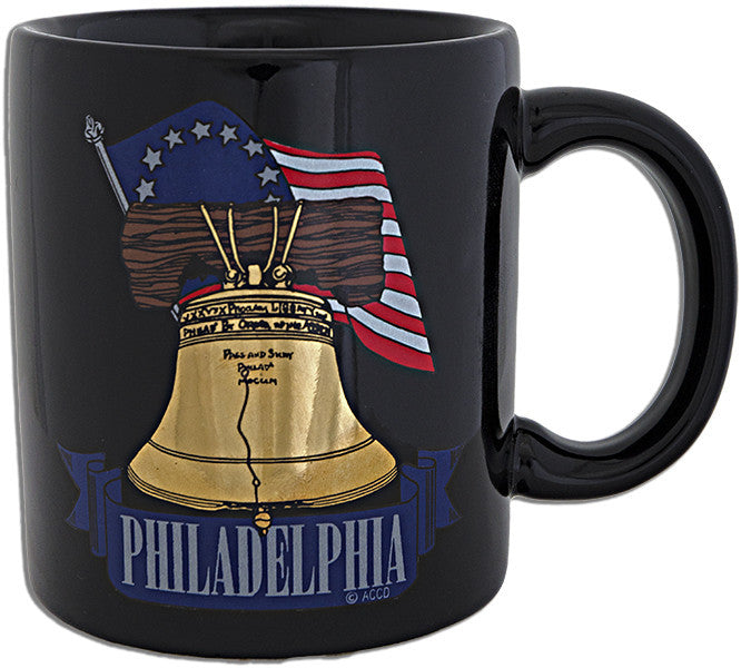 Coffee Mug Black Flag Bell Philadelphia