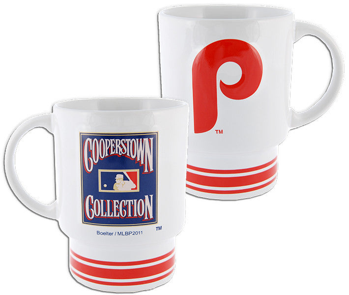 Coffee Mug White Philles Cooperstown Collection