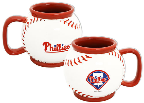 Baseball Mug Sculpted Philadelphia Phillies