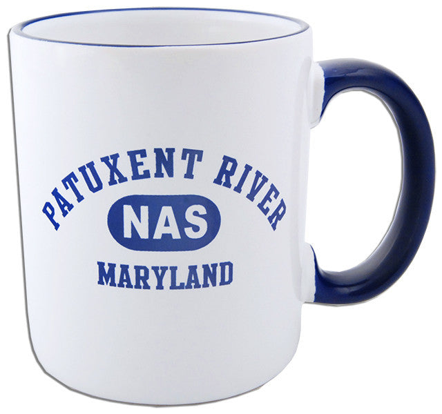 Coffee Mug White Cobalt Patuxent River NAS