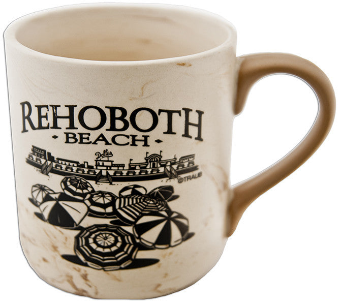 Coffee Mug TAN Marble Rehoboth Beach