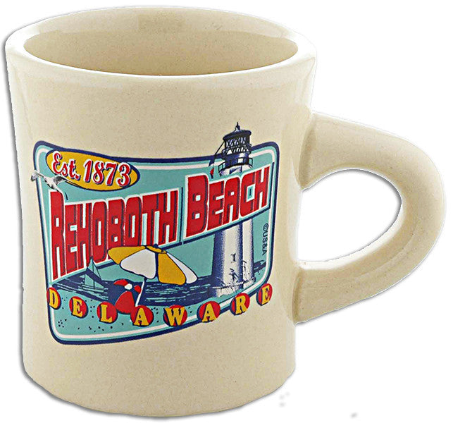 Diner Mug Natural Rehoboth Beach