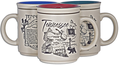 Coffee Mug Etched Tennessee History