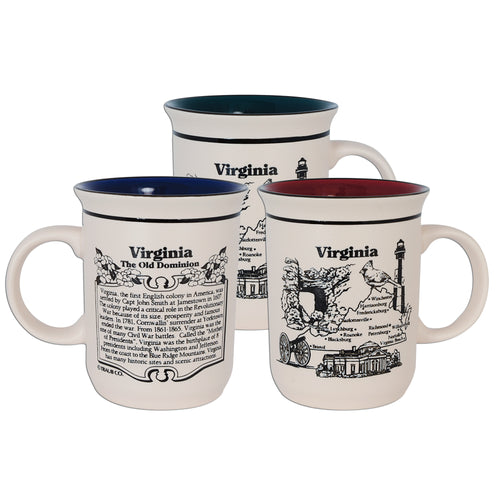CMVA06 Coffee Mug Etched Virginia History