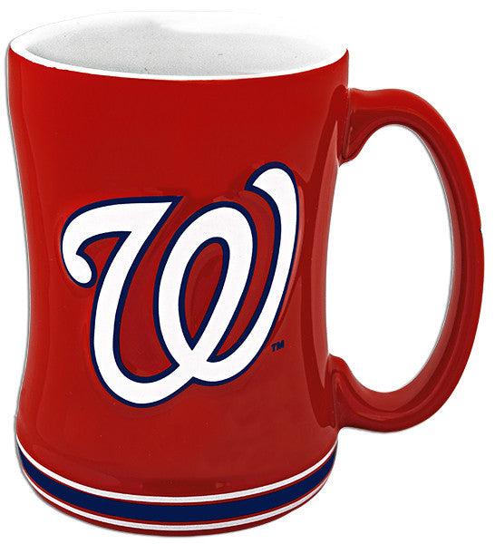 Coffee Mug Sculpted Raised 15 oz Nationals