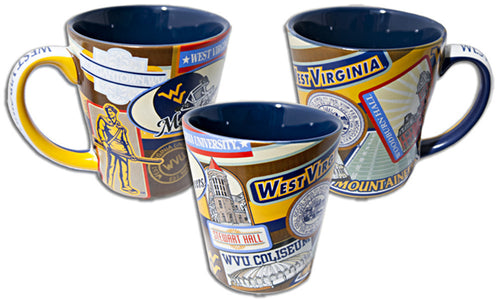 Coffee Mug Tapered WVU Vintage