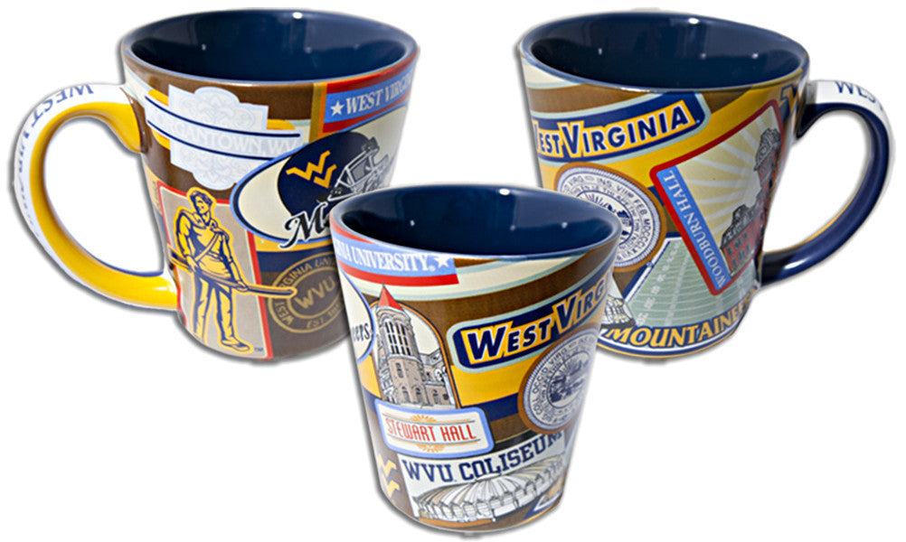 Coffee Mug Tapered WVU Vintage