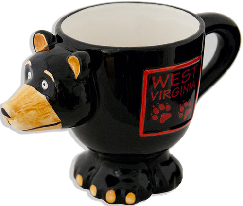 Coffee Mug Black Bear Shape West Virginia